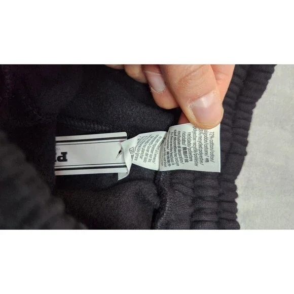 NWT Victoria's Secret Small Black Ivy Fleece Wide-Leg Split-Hem Sweatpants - Picture 6 of 11